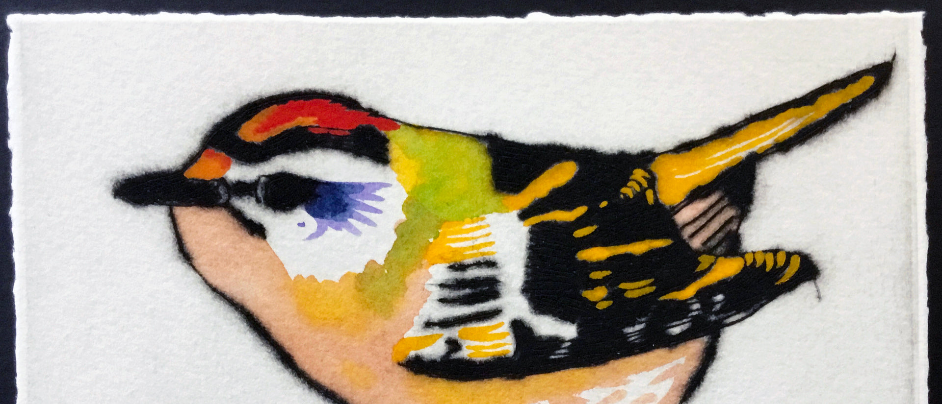 Feisty Firecrest (detail) at Sophie's Postcard 2022