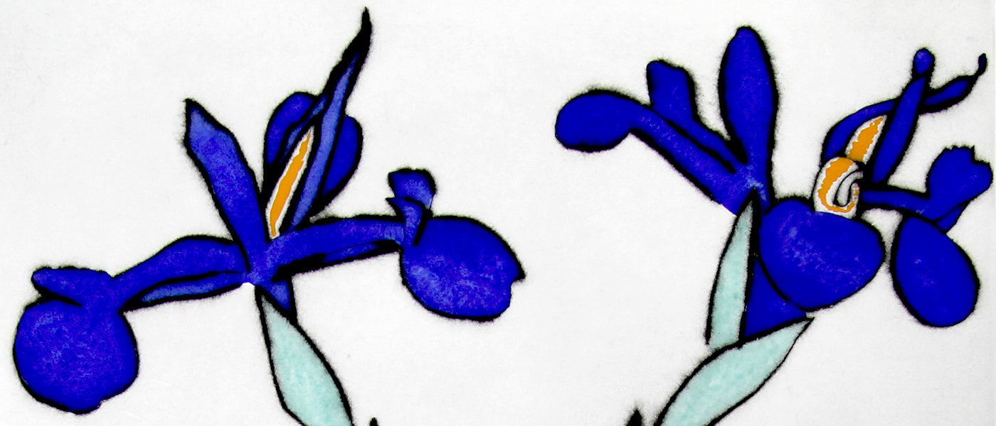 Detail of Richard Spare's artwork 'Iris Spring'