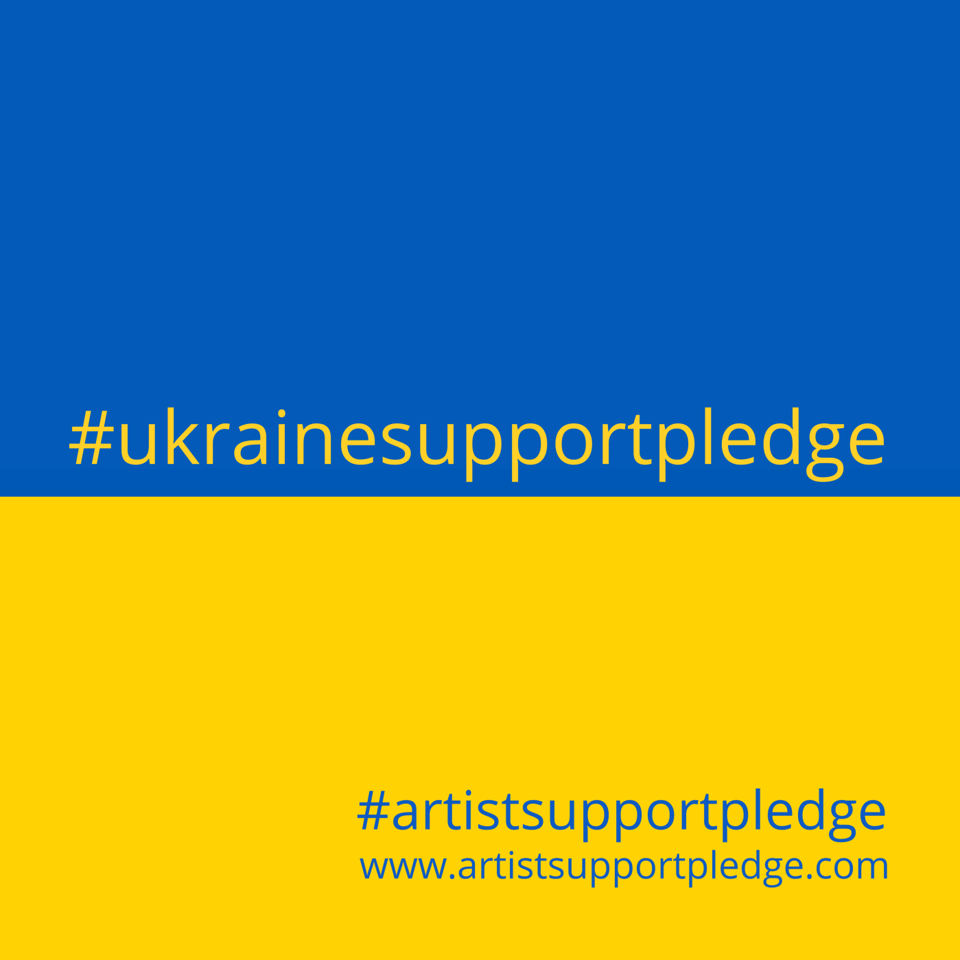 The #UkraineSupportPledge banner image