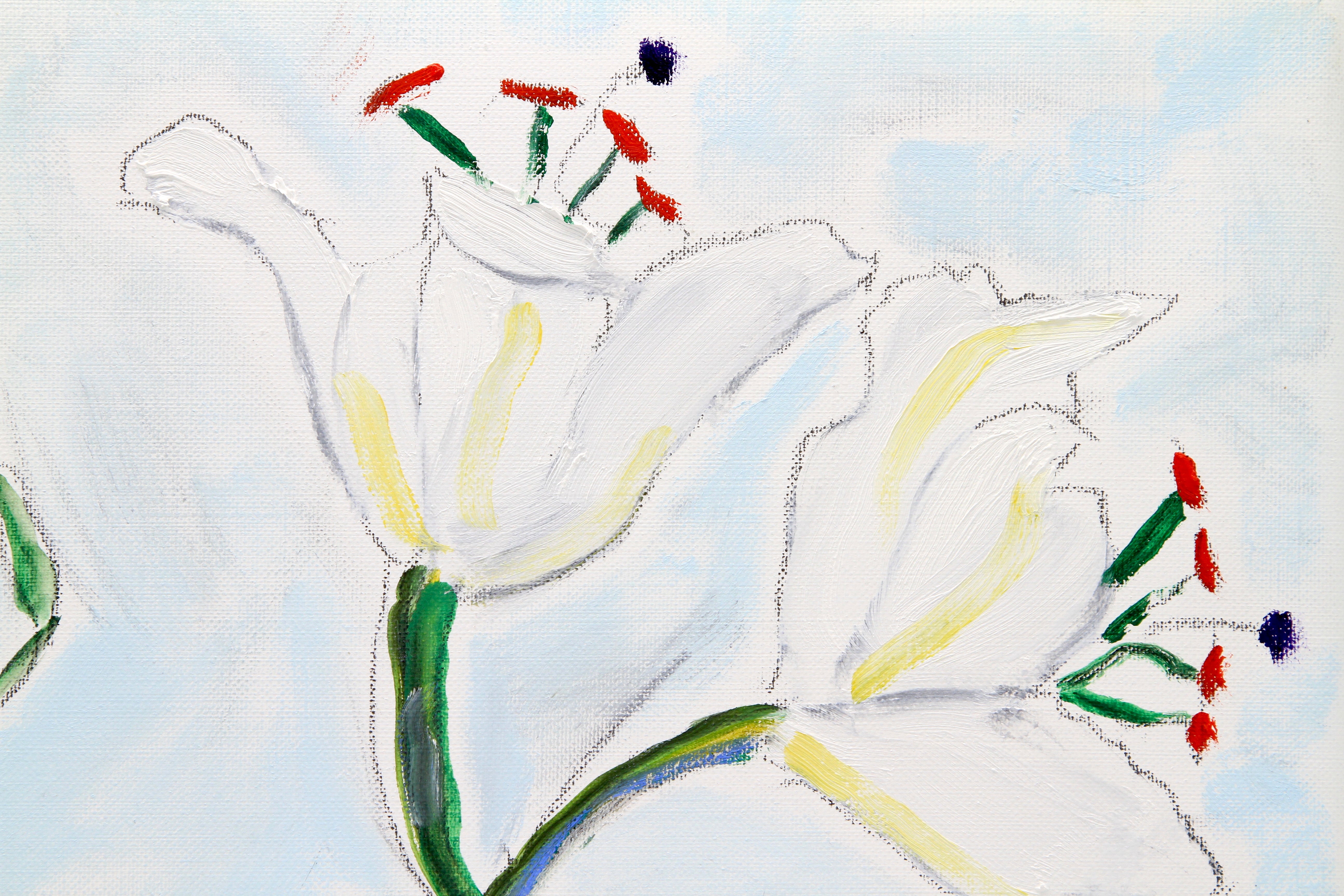 Casa Blanca Lilies (oil)