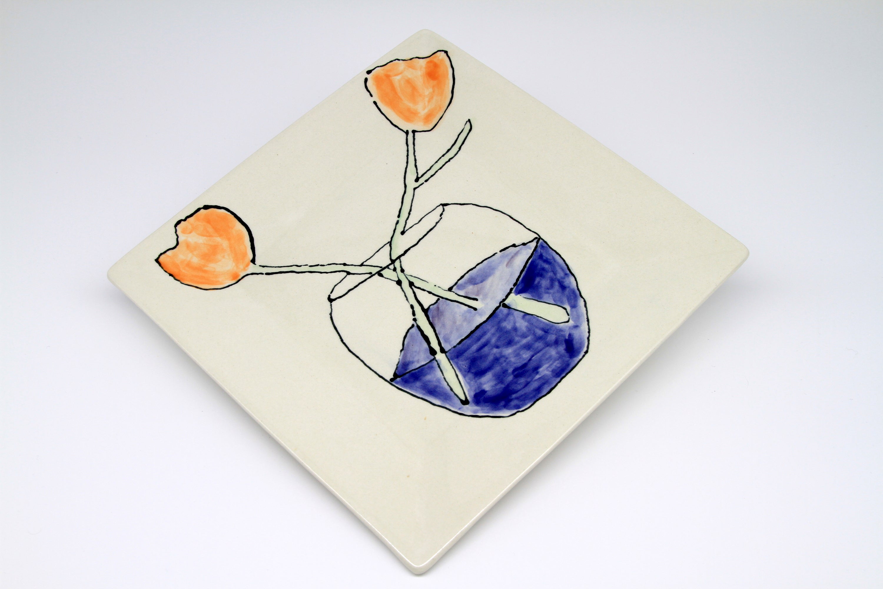 Two Orange Tulips