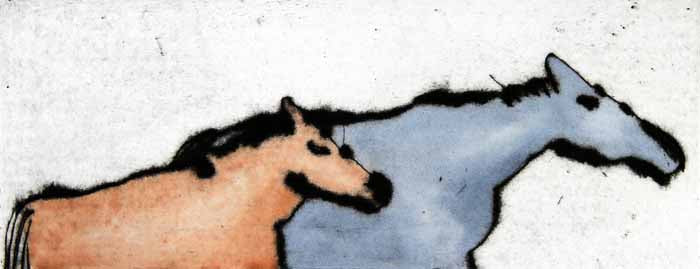 First Summer - Limited Edition drypoint and watercolour fine art print by artist Richard Spare