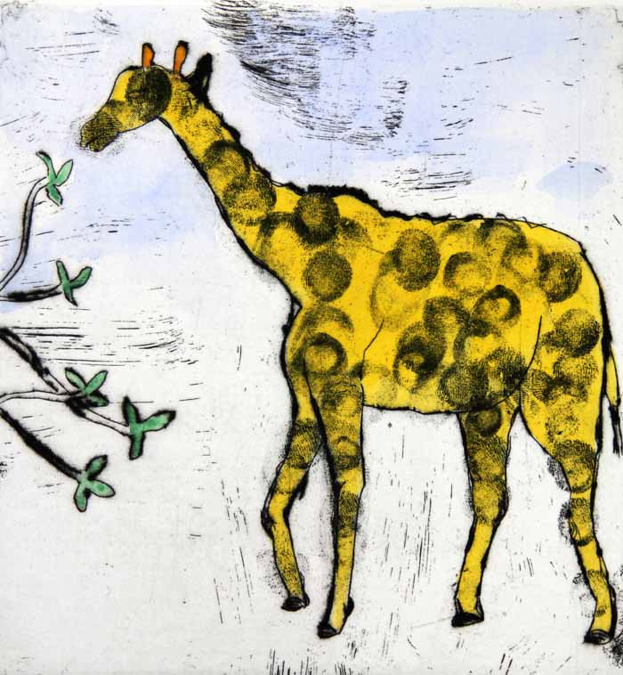 High Tea - Limited Edition drypoint and watercolour fine art print by artist Richard Spare