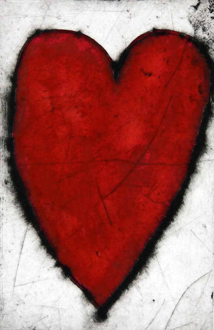 My Love - Limited Edition drypoint and watercolour fine art print by artist Richard Spare