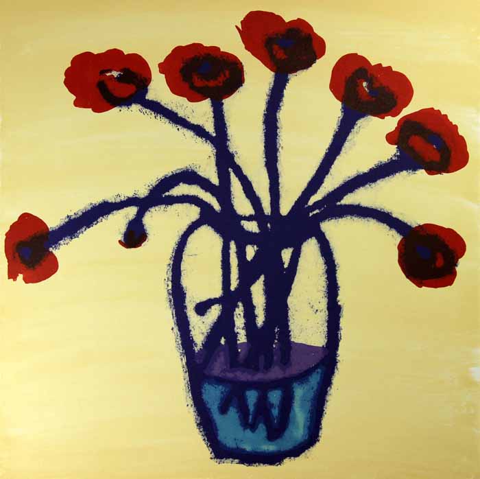 Poppies in Bloom - Limited Edition lithograph fine art print by artist Richard Spare