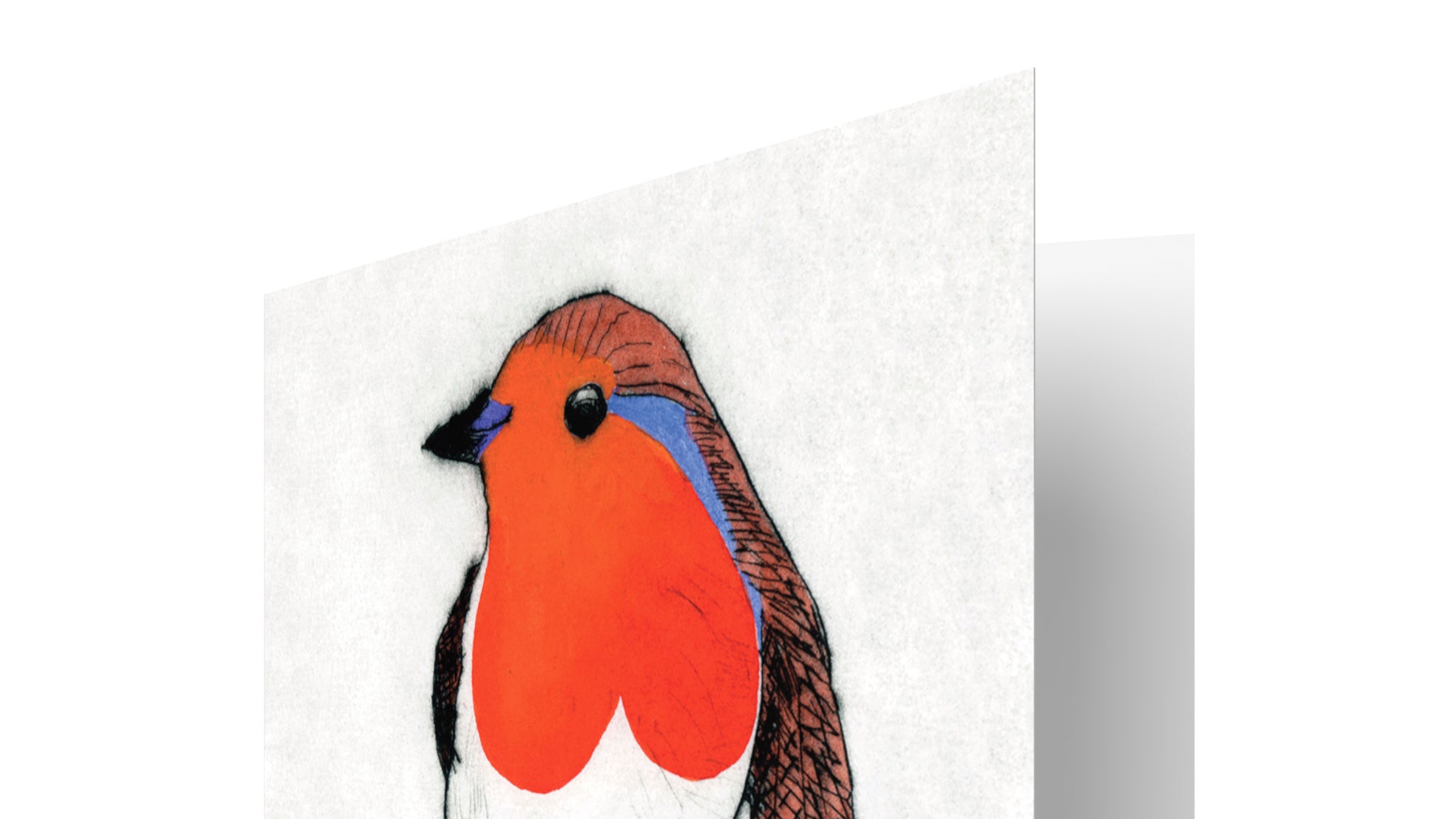 'Dapper Robin' by Richard Spare has been published as the World's First Plastic-Negative Christmas Card