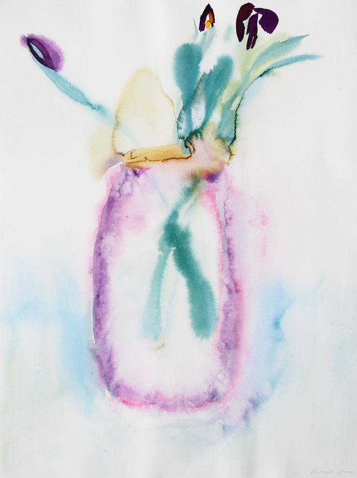 Irises - Original watercolour on paper painting by artist Richard Spare