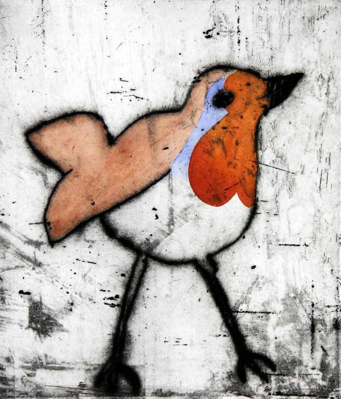 Red Robin - Limited Edition Fine Art Print | Richard Spare