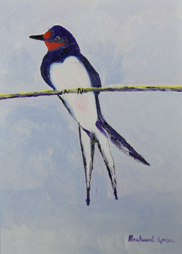 Summer Swallow - Original oil on board painting by artist Richard Spare